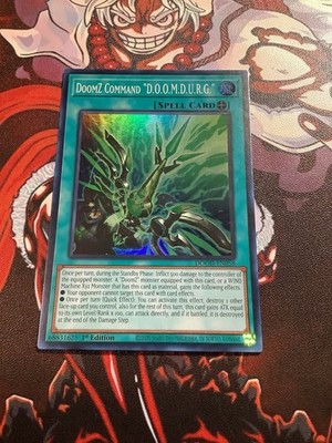 Yugioh! DoomZ Command  D.O.O.M.D.U.R.G  DOOD-EN058 SUPER DOOM In Hand