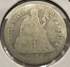 1884 Seated Liberty Dime 10C Silver U.S. Coin (U208)