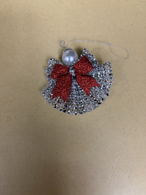 Vintage Ribbon & Lace Angel Christmas Tree Ornaments