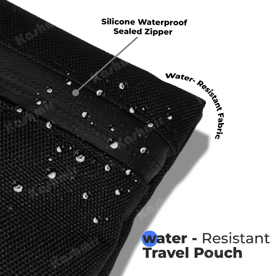 Bolsa de Viaje Cachemira Bolsa 12x10 Grande Bolsa de Dinero Combinación Bloqueo Resistente al Agua Foto 3 de 4