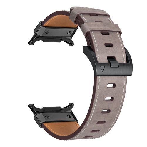 Bracelet En Cuir Véritable Pour Samsung Galaxy Watch Ultra 47mm Léger Et Ajustab - Zdjęcie 7 z 24