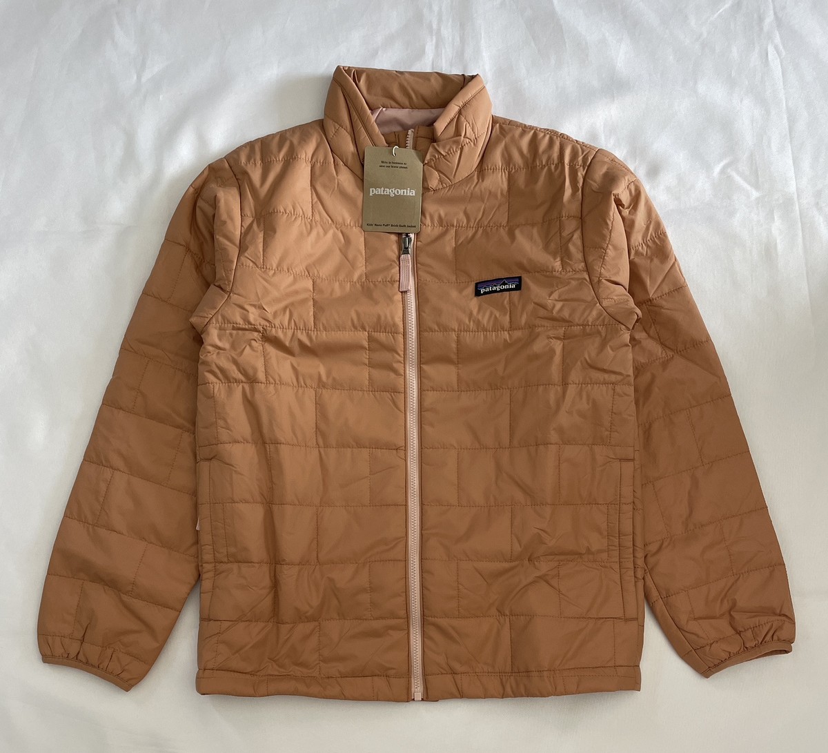 Patagonia Nano Puff Brick Quilt Jacket Kid's Size L/12 Terra Pink