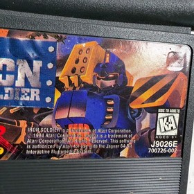 Iron Soldier (Atari Jaguar, 1994) Action & Adventure Video Game Cartridge