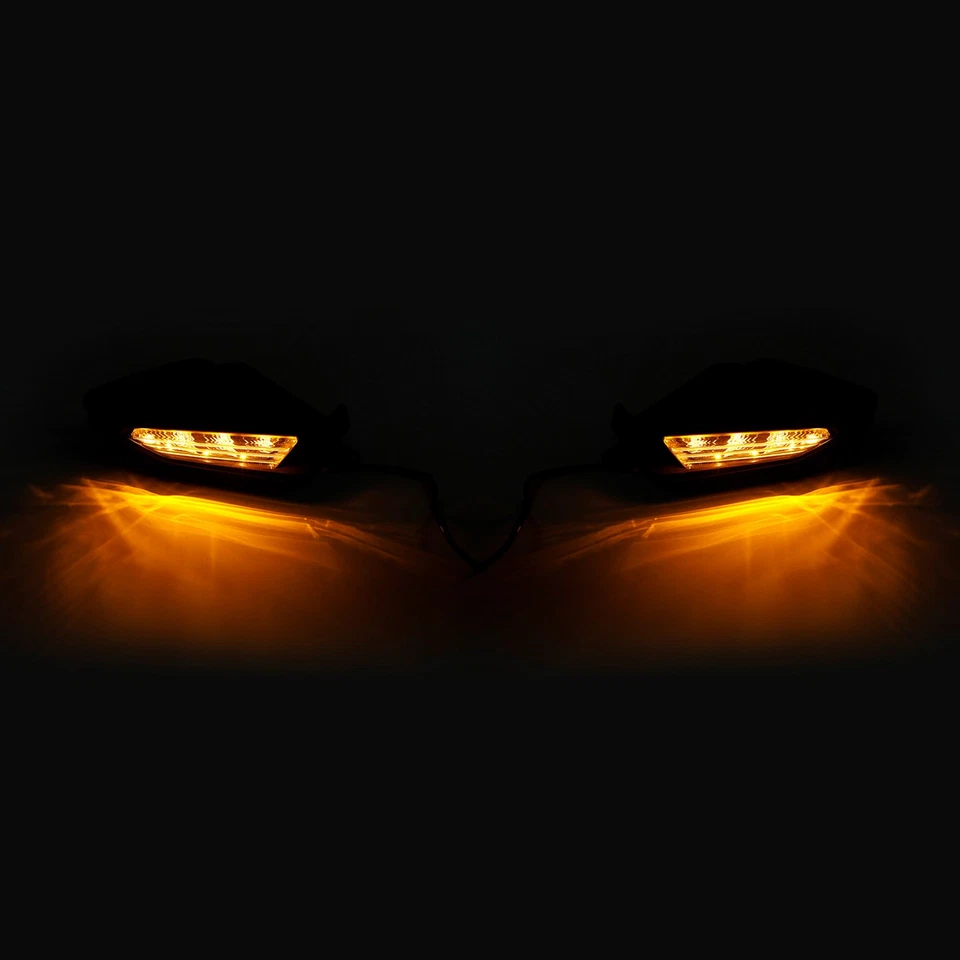 Espejo retrovisor negro mate LED Señal de giro apta para Honda Goldwing GL1800 18-25 Foto 4 de 4