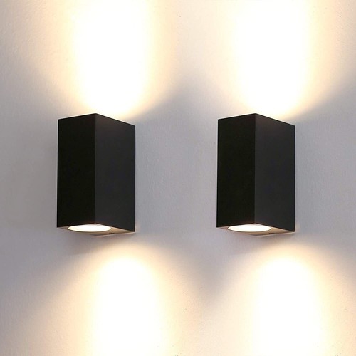 1er Set LED Außen Wand Leuchten Fassaden Up & Down Lampen Haus Tür Alu Mhfrqpwvv - Bild 12 von 17