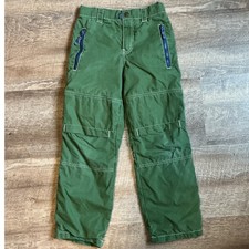 Mini Boden Green Cargo Pants Boys Size 9 9Y Adjustable Waist