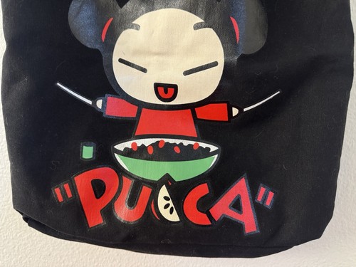 Vintage Pucca Black Messenger Tote Bag - Picture 7 of 13