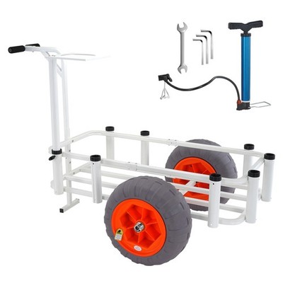 berkley fishing cart amazon Beach Wagon for Sand, 9" All-Terrain Wheels, Heavy Duty Foldable Beach Cart,Collapsible Wagon with Rod Holders & Side Pockets, Large Capacity Cargo for Fishing, Camping, Outdoor : Patio Hardware included. Berkley Sportsman's Fishing Cart Deportes