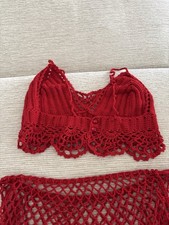 10 Color Hand Crochet Women Sexy Crop Top Bik...