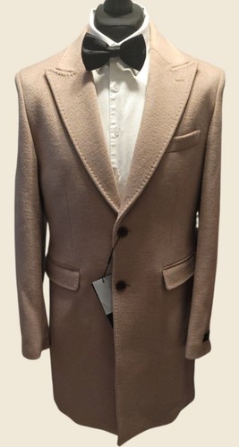 Giannini Feraud Men's Wool Pale Camel Coat Size 44 slim fitting - Picture 6 of 16