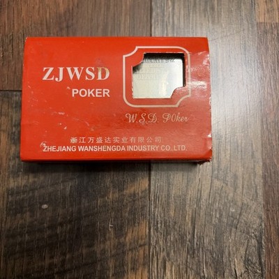 ZJWSD Poker Cards $100 Benjamin Franklin SEALED Vintage  Wan Sheng Da 