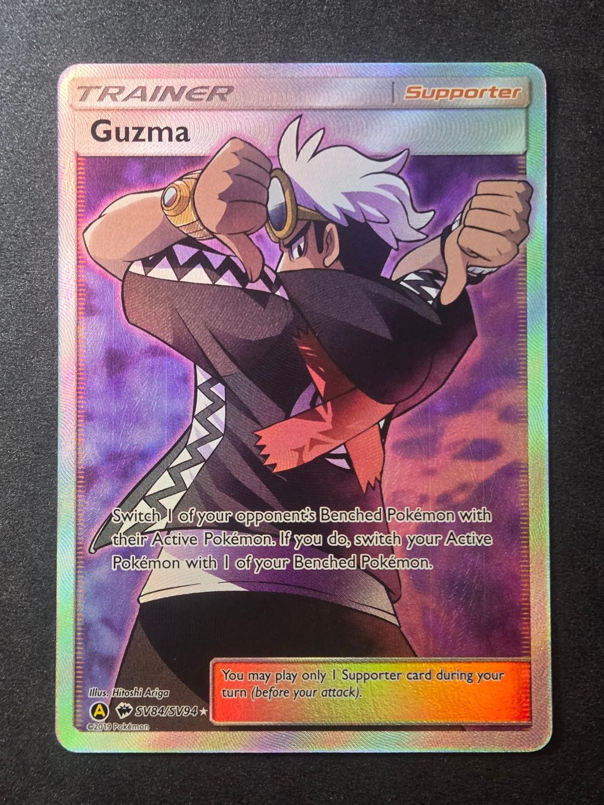 Guzma SV84/SV94 NM Hidden Fates Shiny Vault Ultra Rare Pokemon