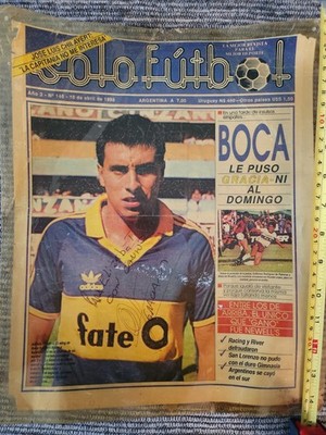 Fanion Vintage Football CABJ Boca Juniors - Supporters - Décoration Murale