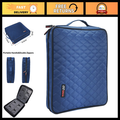 Portable CD DVD Case Holder, Disc Storage Wallet Binder, 200 Capacity Organizer