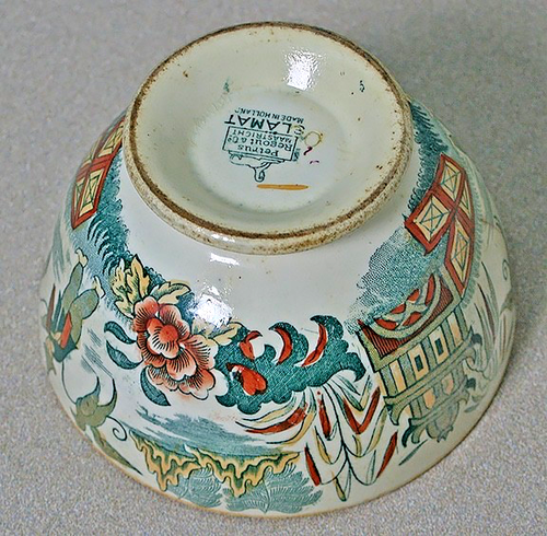 Antique Petrus Regout & Co Maastricht Porcelain Cranberry Bowl - Picture 17 of 21