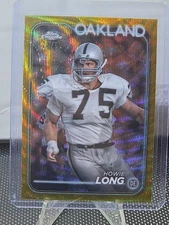 2024 Topps Chrome - Howie Long #153 Gold Wave Refractor /50