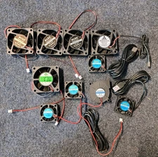 Brushless Fan Lot DC 24V, DC 12V, DC 5V USB Fans, & More | Lot of 10 Fans