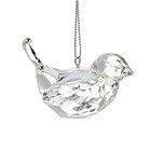 Gisela Graham Christmas Bird Decoration Crystal Glass Effect Hanging Ornament
