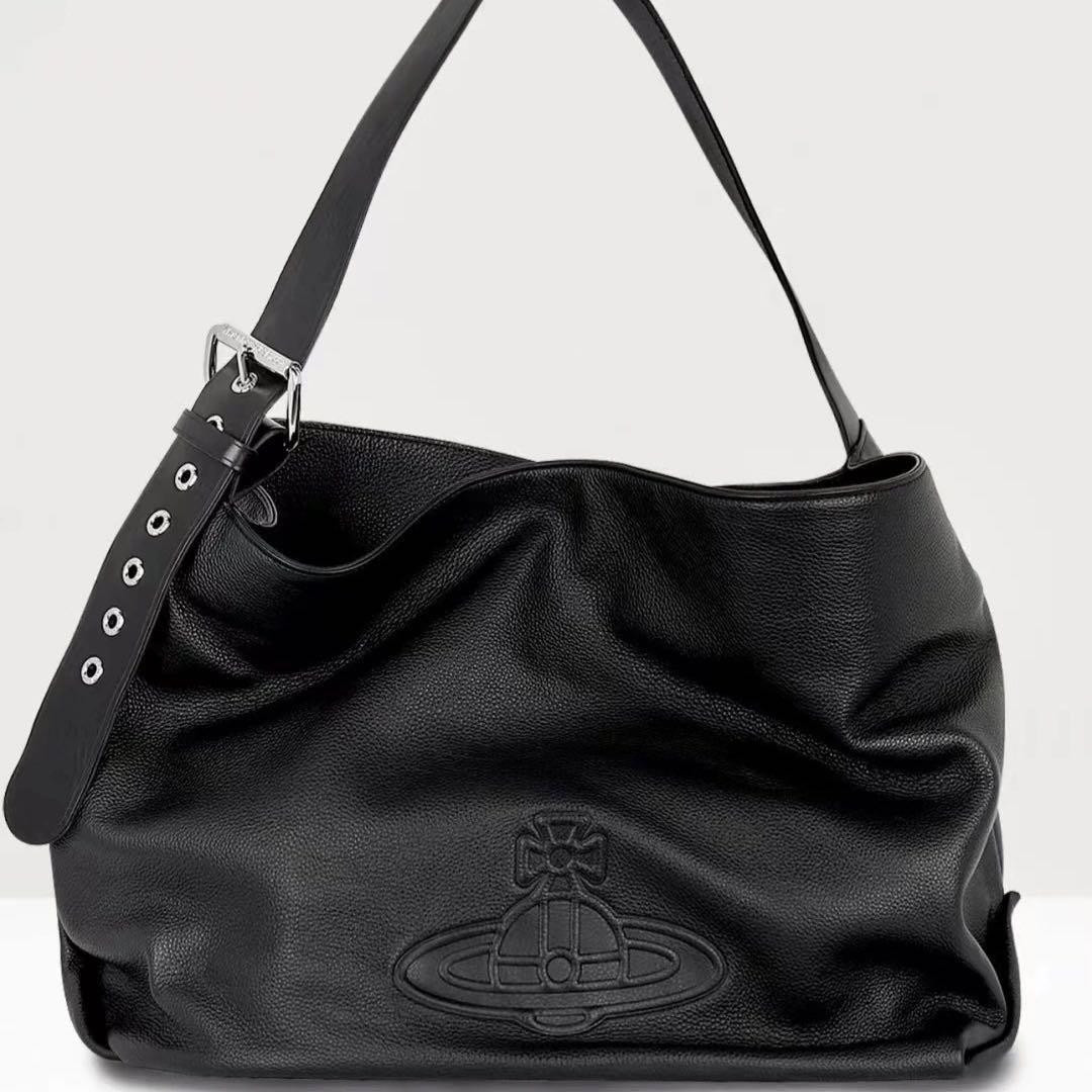 Vivienne Westwood Tote Black Leather Large Capacity Japan outlet