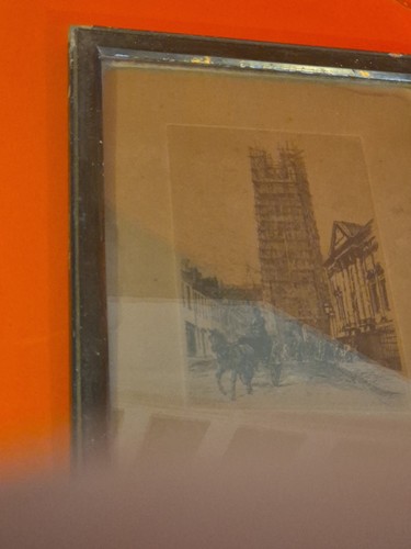 Antique Print On Board Warwick Framed Decorative Victorian Style - Picture 6 of 11