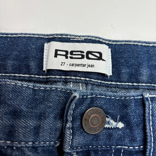 RSQ Carpenter Straight Leg Women's size 27 Dark Wash Blue Denim jeans - Bild 2 von 4