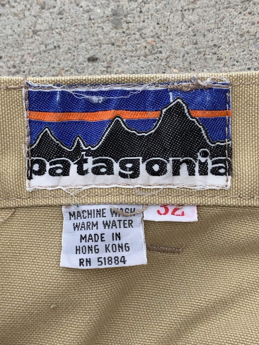 Vtg Patagonia Stand Up Pants Chouinard Tan Canvas Men's Size Vtg Patagonia Stand Up Pants Chouinard Tan Canvas Men's Size