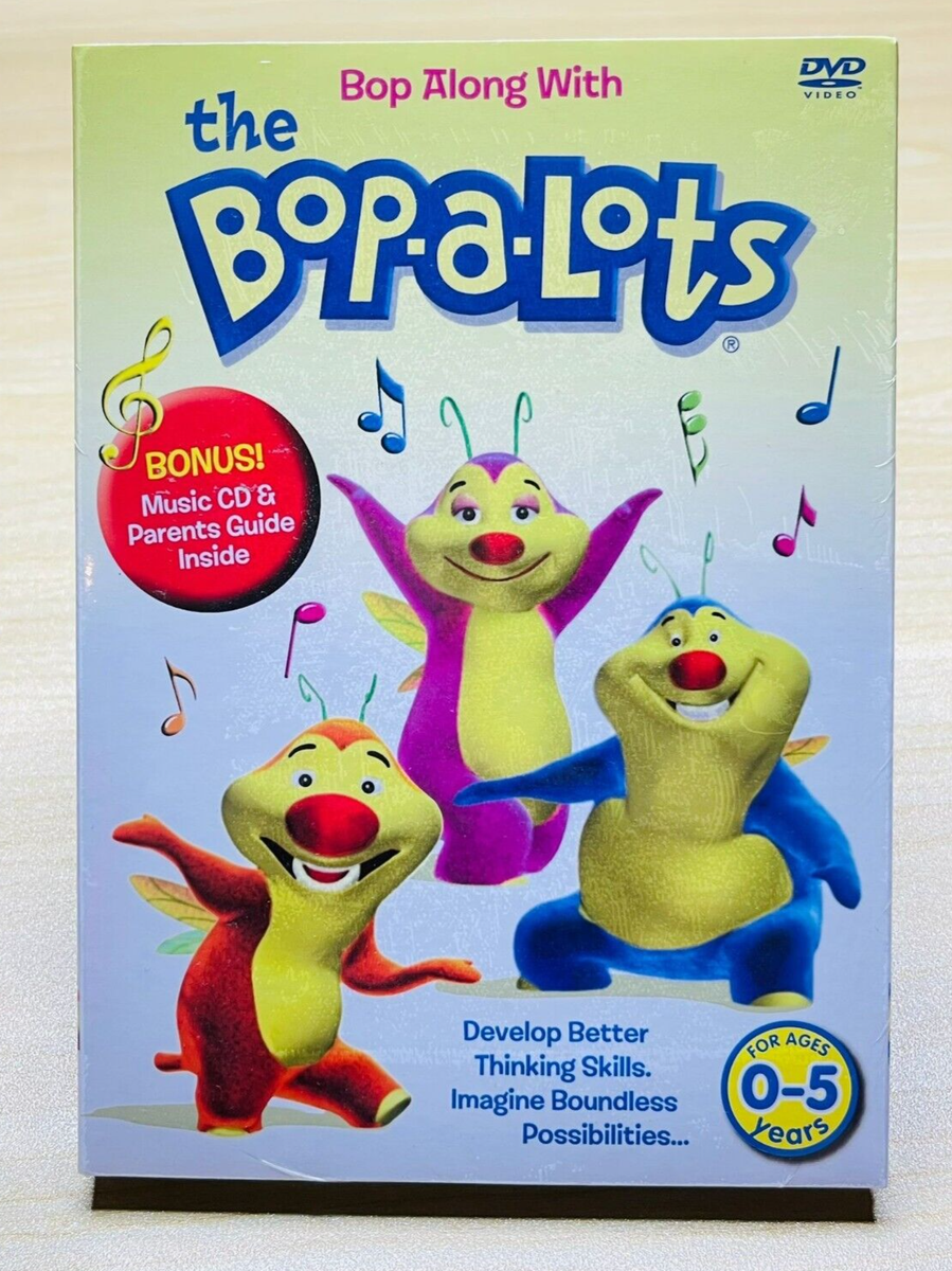 DVD BOP ALONG WITH THE BOP-A-LOTS AGE 0-5 BRAND NEW COMPLETE