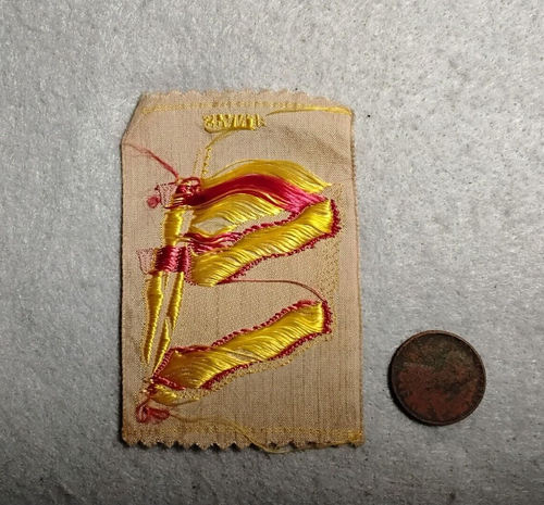 Small Spanish embrodiered souvenir flag patch , "Spanje" bottom, very intricate - Picture 2 of 2