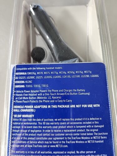 Tracfone Net 10 Accessory Kit LG Nokia Motorola Kyocera Samsung Car Adapter - 第 3/3 張圖片
