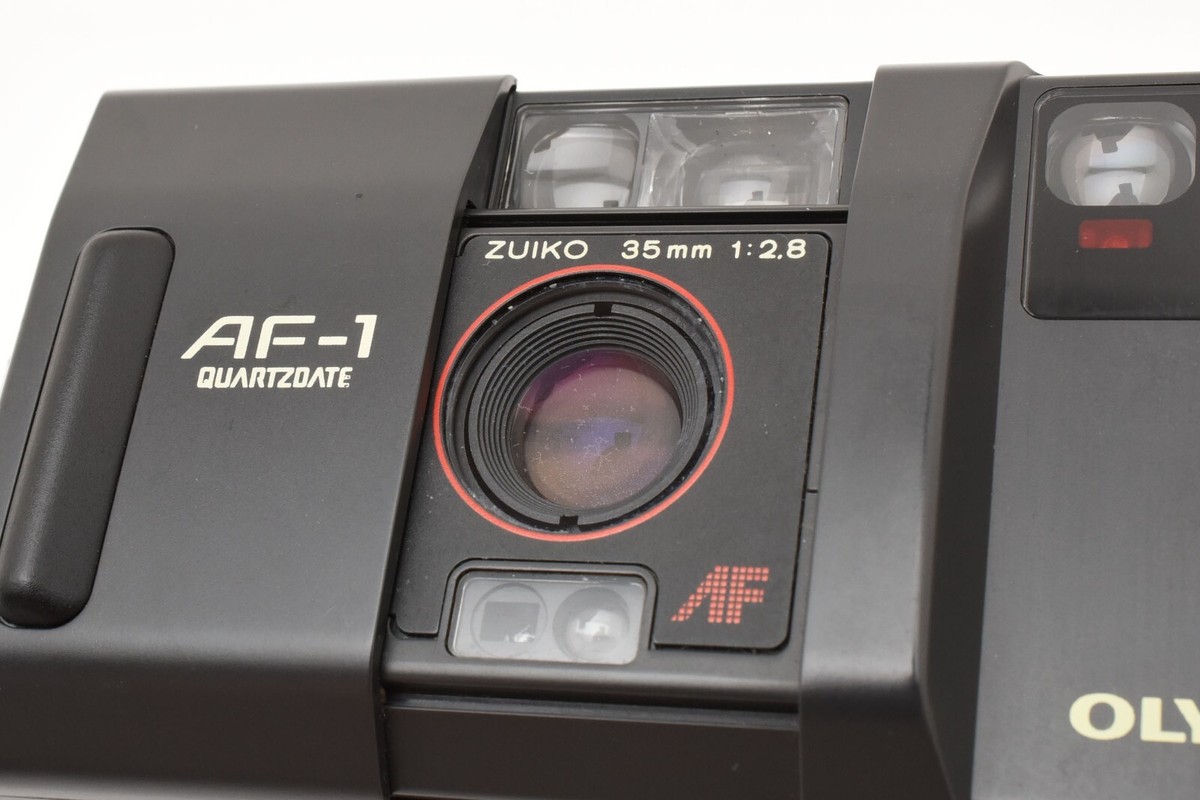 レンズカビ＆曇り無し 動作確認済み OLYMPUS AF-1 QD ケース付き オリンパスAF-1（ぬれピカ）：オートフォーカスカメラ：カメラ