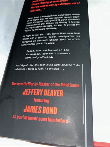 Carte Blanche 007 The New James Bond Novel By Jeffery Deaver - Foto 11 di 11