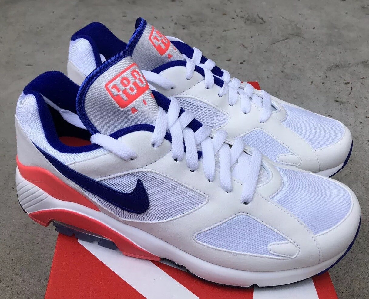 Nike señora Air Max 180 180 180 blancoo ultramarino solar rojo SZ 6.5 nuevo en Box 045366 Nike señora Air Max 180 180 180 blancoo ultramarino solar rojo SZ 6.5 nuevo en Box 045366