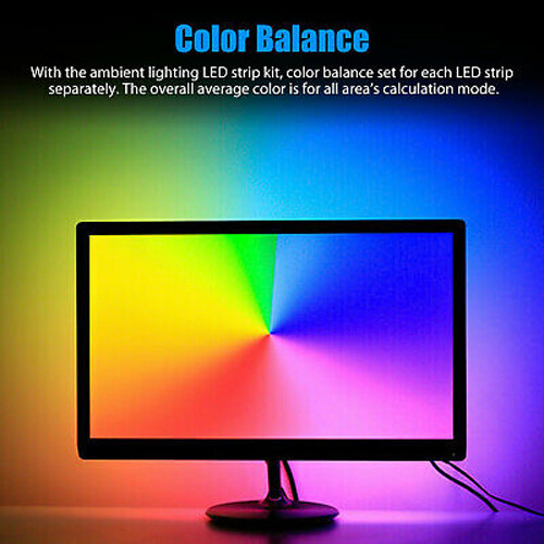 DIY Addressable TV USB WS2812B LED Streifen band Computer PC Dream Screen Licht - Bild 8 von 15
