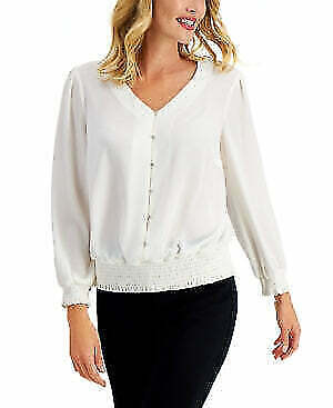 Blusa con botones ajustados de la colección JM, talla XL - Imagen 2 de 2