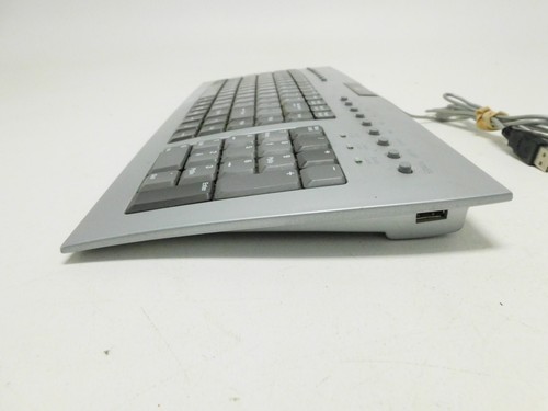 Vintage OEM Viewsonic Slim Keyboard Wired Viewmate KU201 VSACC24168-1M - Picture 7 of 11