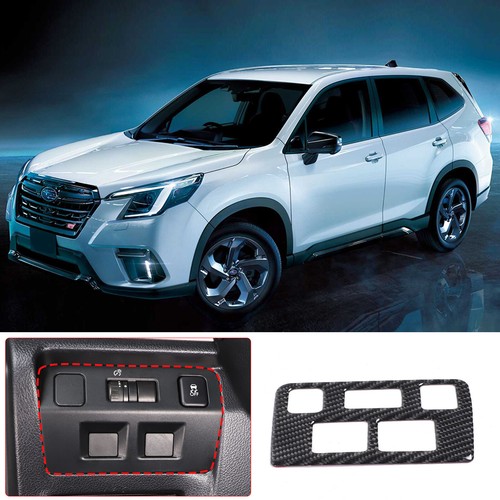 Carbon Fiber Headlight Switch Panel Decal Sticker For Subaru Forester 2013-2018 - Picture 2 of 13