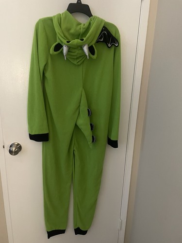 Under Disguise girl L 14/16 children's hooded union suit sleepwear Dragon - Picture 2 of 6