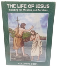 Aquinas Kids Coloring Book - The Life of Jesus-12 Piece Sealed Package-New