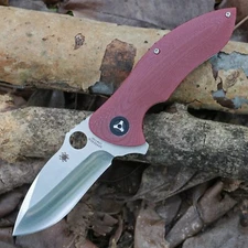 Red G10 Folding Hunting Outdoor Pocket Knife Heavy Flipper Tab Big Knives C187