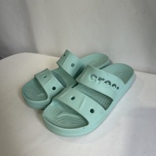 Crocs Baya Platform Sandal Clog Blue US Women's Sz 7 Slip On Slides