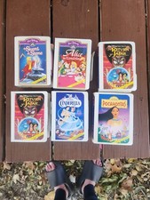 Vintage McDonald's Disney Masterpiece Toy Lot Of 6 Cinderella Pocahontas Alice