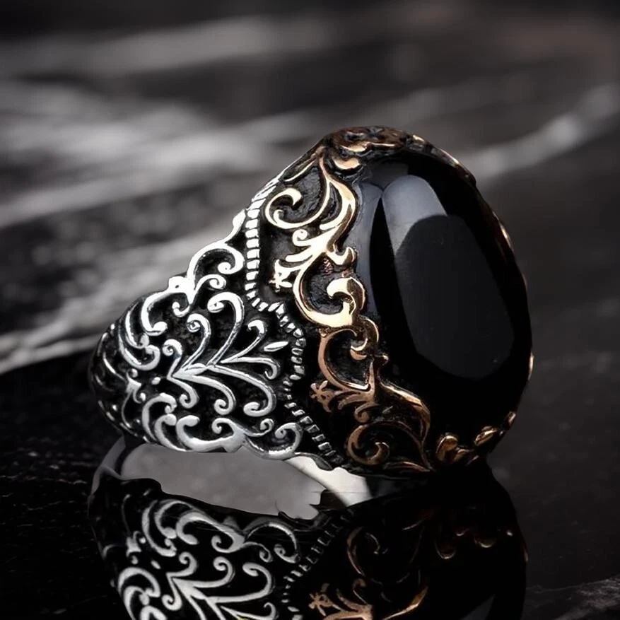 OX JEWELRY Onyx Ring 21号 21号】OX JEWELRY Silver Onyx Ring