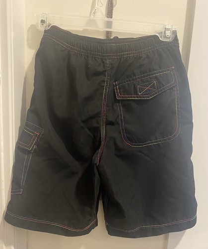 GAP Boy's Black Swim Trunks M Medium 8 Cargo Surf - Picture 3 of 4