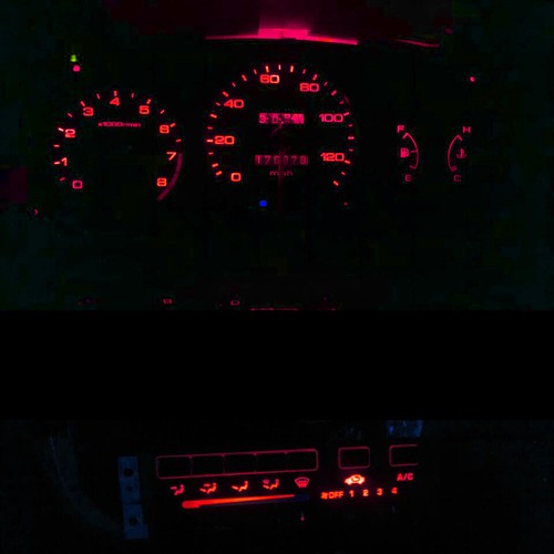 LED Light Kit for Honda Civic EK 96-98 96 97 98 Gauge Cluster + Climate Control - Picture 12 of 13
