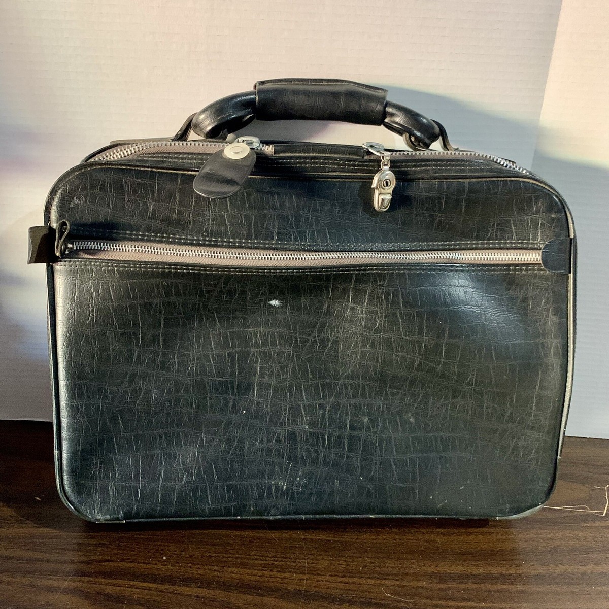 Vintage Peter's Bag Corp Bantam Travelware Black Overnight