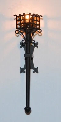 Robert Stubbs 1/12 Scale Wall Torch, 12v wired. New design for 2025