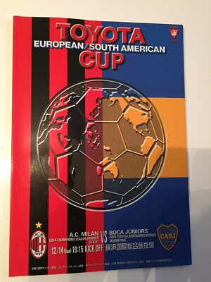 Programm Finale Club-WM 2003 : AC Mailand - Boca Juniors ; 14.12.03
