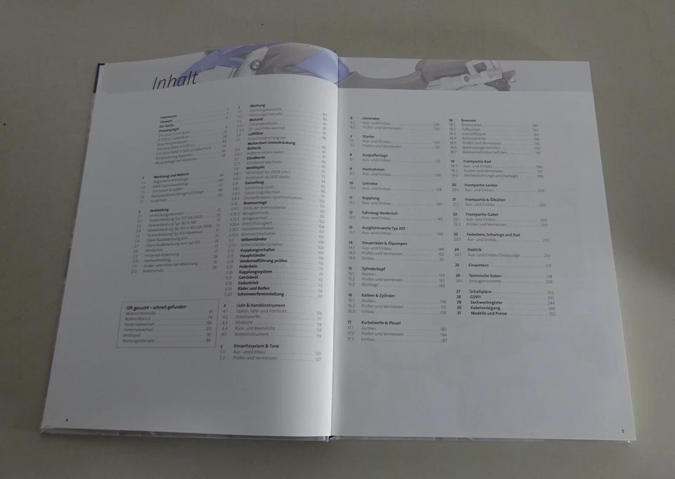 Manuale di Riparazione BMW Moto R 1200 GS Adventure Anni Modello 2004-2012 - Immagine 2 di 4