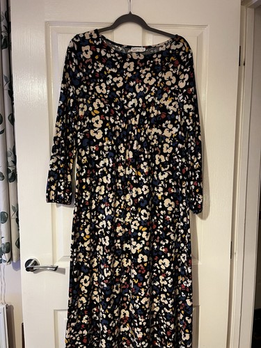 Papaya Matalan Pretty Women’s Floral Jersey Style Long Sleeve Dress