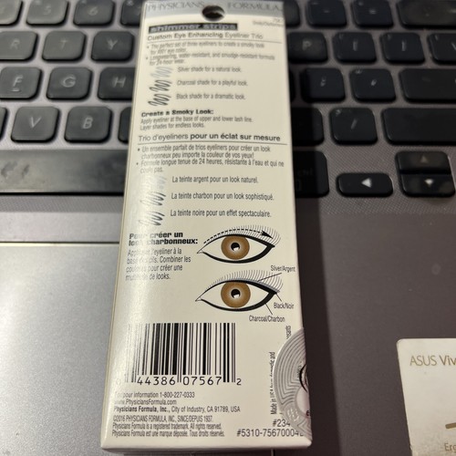 Physician Formula Eyeliner Trio Silver Charcoal and Black 7567 - Picture 2 of 2